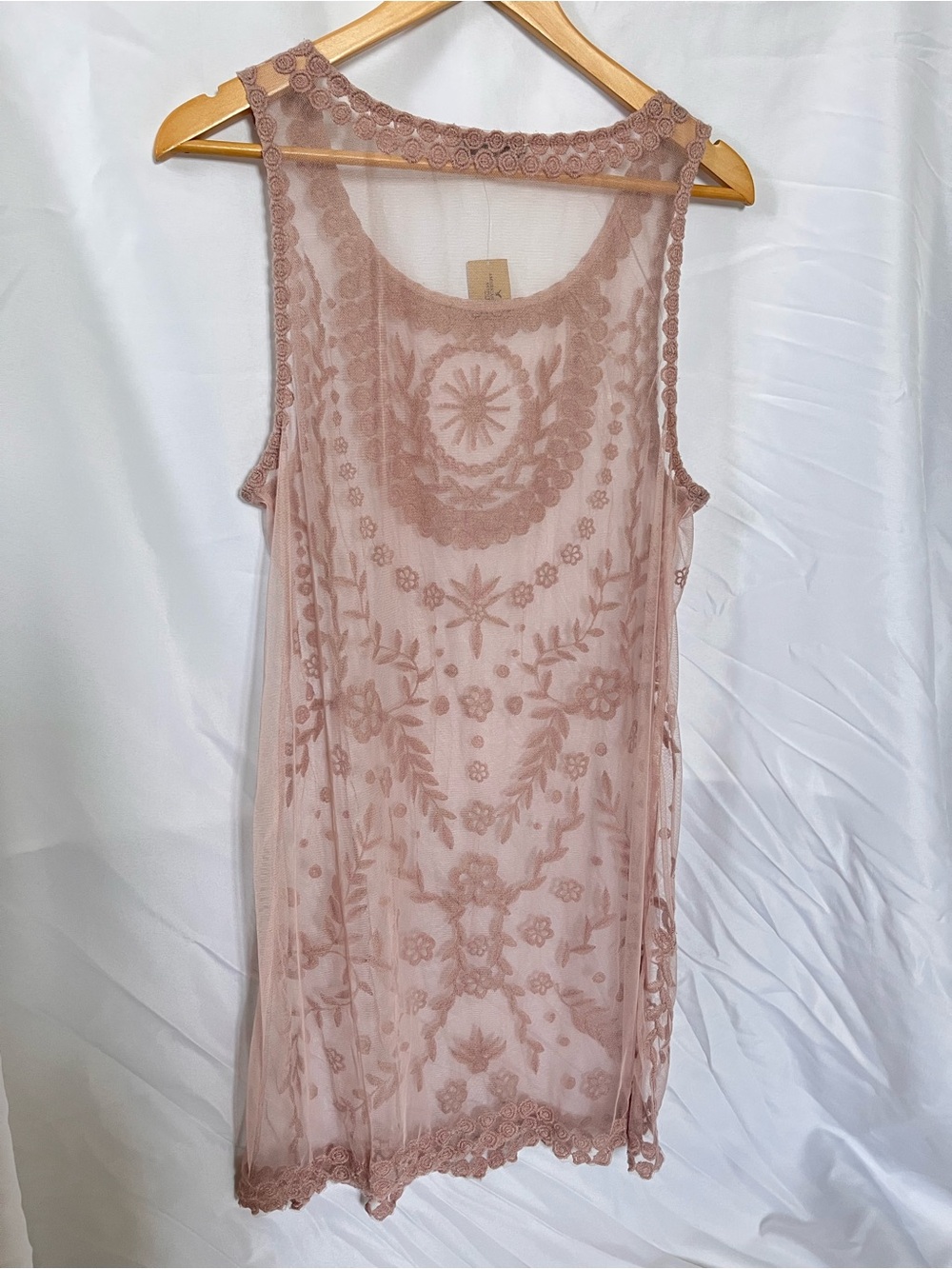American Eagle Outfitters Blush Lace-Trim Tank - Picture 5 of 7
